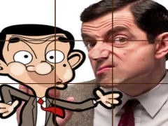 Leikur Mr Bean Tile Puzzle á netinu