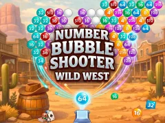 Leikur Number Bubble Shooter Wild West á netinu