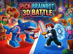 Leikur Pick Brainrot: 3D Battle á netinu
