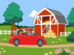 Leikur Dora The explorer Dora's Ride-Along Animal Photo Adventure á netinu