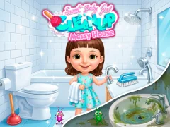 Leikur Sweet Baby Girl Cleanup Messy House á netinu