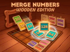 Leikur Merge Numbers Wooden Edition á netinu