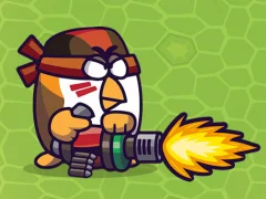 Leikur Chicken Wars Merge Guns á netinu