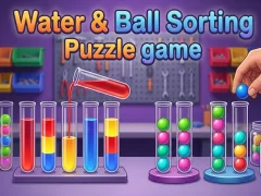 Leikur Water & Ball Sorting Puzzle game á netinu