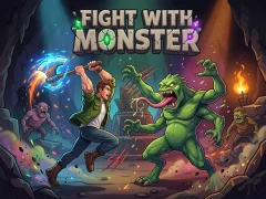 Leikur Fight With Monster á netinu