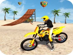 Leikur Racing Moto: Beach Jumping Simulator á netinu