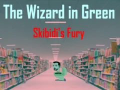Leikur The Wizard Green Skibidis Fury á netinu