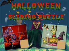 Leikur Halloween Sliding Puzzle á netinu