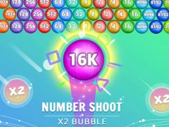Leikur Number Shoot x 2 bubble á netinu