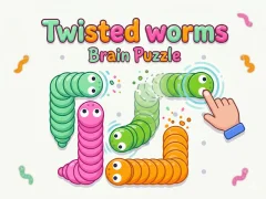 Leikur Twisted worms Brain Puzzle á netinu