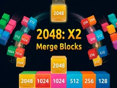 Leikur 2048 X2 Merge Blocks á netinu