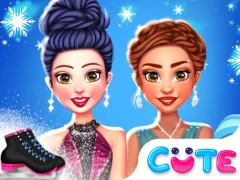 Leikur Princess Winter Ice Skating Outfits á netinu