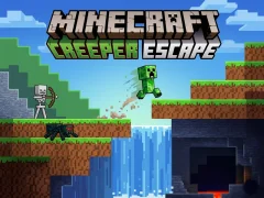 Leikur Minecraft Creeper Escape á netinu