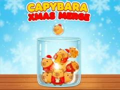 Leikur Capybara Xmas Merge á netinu