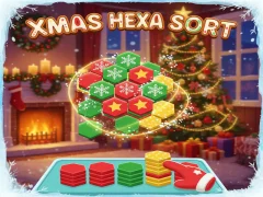 Leikur Xmas Hexa Sort á netinu