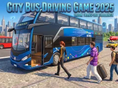 Leikur City Bus Driving Game 2025 á netinu