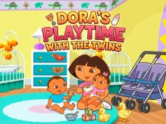 Leikur Dora the Explorer Dora's Playtime with the Twins á netinu