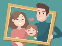 Leikur Happy Family Puzzle á netinu