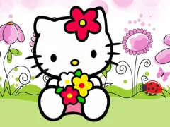 Leikur Hello Kitty Jigsaw á netinu