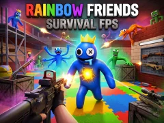 Leikur Rainbow Friends Survival FPS á netinu