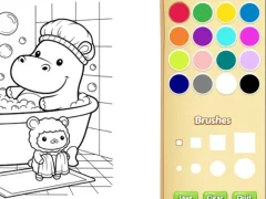 Leikur Cozy Friends Coloring Book for Kids á netinu