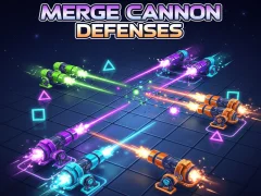Leikur Merge Cannon Defenses á netinu