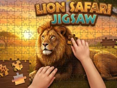 Leikur Lion Safari Jigsaw á netinu