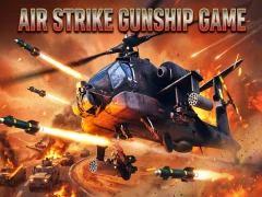 Leikur Air Strike Gunship Game á netinu