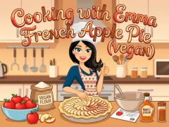 Leikur Cooking with Emma French Apple Pie vegan á netinu