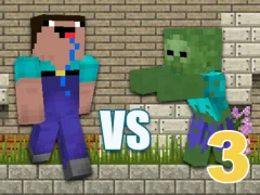 Leikur Noob vs Zombies 3 á netinu