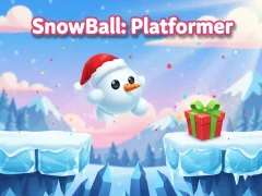 Leikur SnowBall: Platformer á netinu