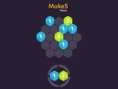 Leikur Make 5 Hexa á netinu