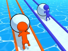 Leikur Snowball Racing á netinu