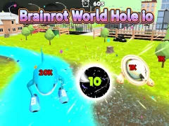 Leikur Brainrot World Hole io á netinu