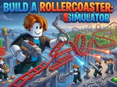Leikur Build a Rollercoaster: Simulator á netinu