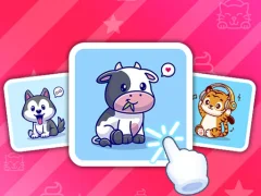 Leikur Cute Animal Cards á netinu