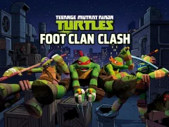 Leikur Teenage Mutant Ninja Turtles Foot Clan Clash á netinu