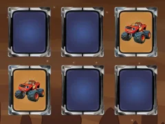 Leikur Monster Trucks Memory á netinu