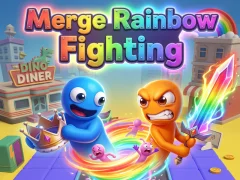 Leikur Merge Rainbow Fighting á netinu
