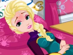 Leikur Elsa Stomach Virus á netinu