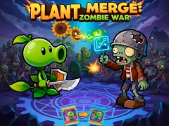 Leikur Plant Merge: Zombie War á netinu