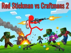 Leikur Red Stickman Vs Craftmans 2 á netinu