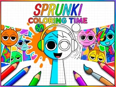 Leikur Sprunki Coloring Time á netinu