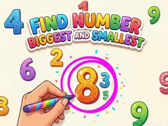 Leikur Find Number Biggest and Smallest á netinu