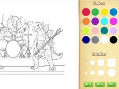Leikur Dinosaur Coloring Book For Kids á netinu