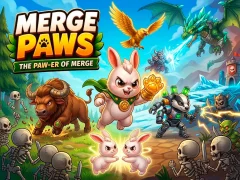 Leikur Merge Paws á netinu