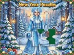 Leikur New Year Puzzles á netinu