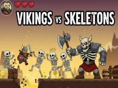Leikur Vikings Vs Skeletons á netinu