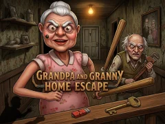 Leikur Grandpa And Granny Home Escape á netinu