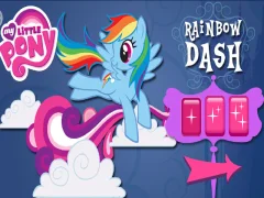 Leikur Rainbow Dash's Cloud Bump á netinu